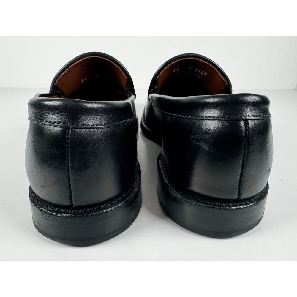 Allen Edmonds Mens STEEN Leather Oxford Loafer Dress Shoes Black US 11 B